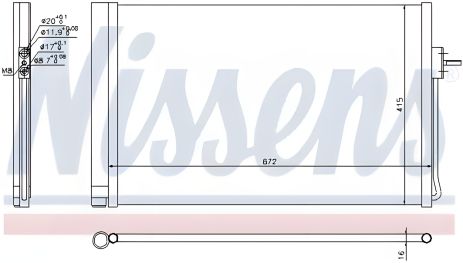 Конденсор радіатор кондиціонера CHEVROLET VOLT, OPEL AMPERA, NISSENS (940364) Конденсор радіатор кондиціонера CHEVROLET VOLT, OPEL AMPERA, NISSENS (940364)