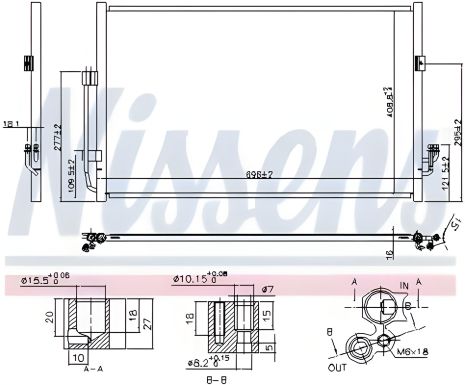 Конденсор кондиціонера радіатор NISSAN TEANA, NISSENS (940556)