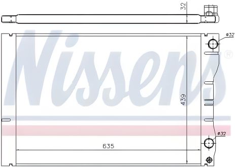 Радіатор двигуна RENAULT AVANTIME, NISSENS (63881) Радіатор двигуна RENAULT AVANTIME, NISSENS (63881)