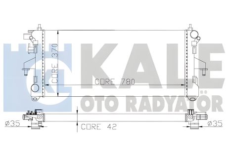 Охолодження двигуна радіатор FIAT DUCATO, PEUGEOT BOXER, Kale Oto Radyator (285600)