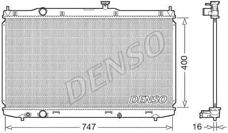 Радиатор охлаждения двигателя для HONDA, DENSO (DRM40039) Радиатор охлаждения двигателя для HONDA, DENSO (DRM40039)