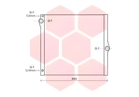 Радиатор двигателя для BMW X5, Van Wezel (06002436)