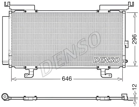 Конденсор кондиционера SUBARU OUTBACK, DENSO (DCN36004)