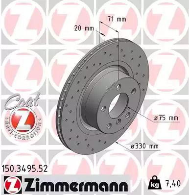 BRAKE BMW X4, Zimmermann (150349552)