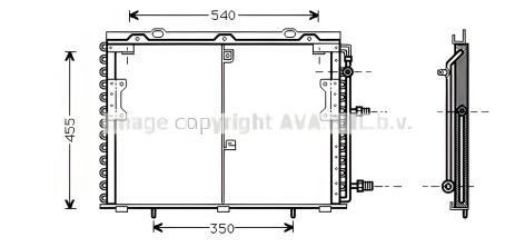 Конденсатор радіатора MERCEDES-BENZ S-CLASS, AVA COOLING (MS5221) Конденсатор радіатора MERCEDES-BENZ S-CLASS, AVA COOLING (MS5221)