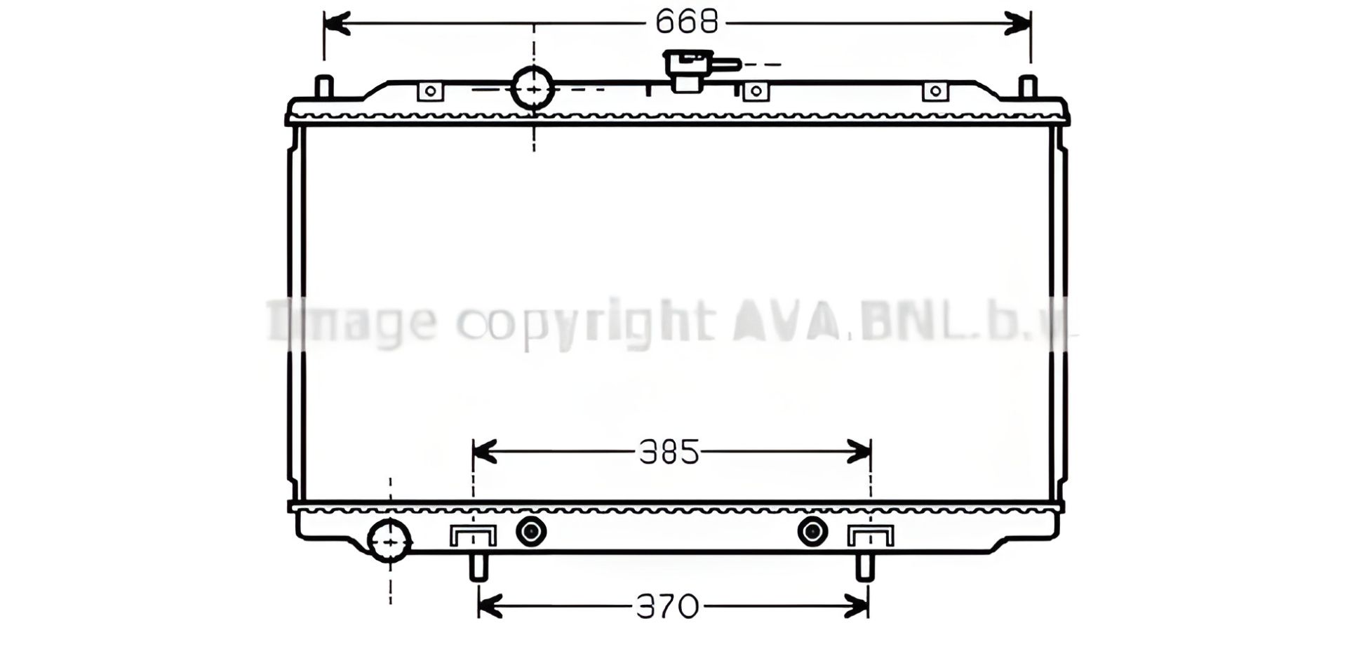 Радиатор двигателя для NISSAN PRIMERA, AVA COOLING (DNA2218) Радиатор двигателя для NISSAN PRIMERA, AVA COOLING (DNA2218)