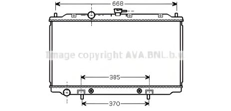Радиатор двигателя для NISSAN PRIMERA, AVA COOLING (DNA2218) Радиатор двигателя для NISSAN PRIMERA, AVA COOLING (DNA2218)
