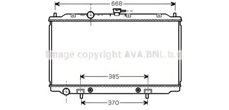 Радиатор двигателя для NISSAN PRIMERA, AVA COOLING (DNA2218)