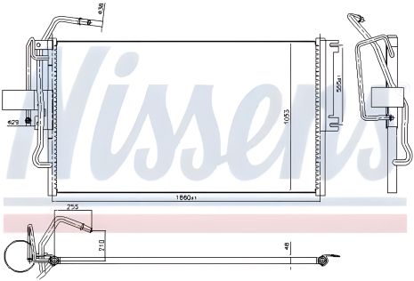 Конденсор кондиціонера радіатор VAUXHALL VECTRA, OPEL VECTRA, NISSENS (94653) Конденсор кондиціонера радіатор VAUXHALL VECTRA, OPEL VECTRA, NISSENS (94653)