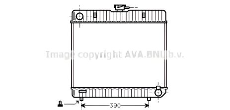 Радиатор двигателя MERCEDES-BENZ СЕДАН, AVA COOLING (MS2042)