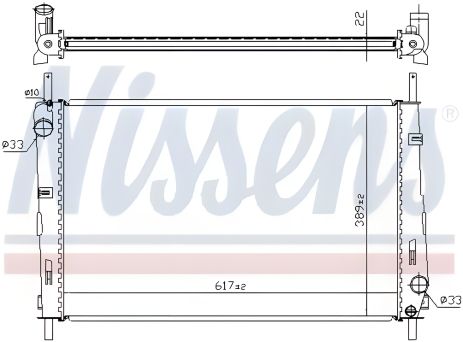 Радиатор двигателя для FORD MONDEO, NISSENS (620411) Радиатор двигателя для FORD MONDEO, NISSENS (620411)
