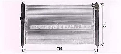 Охолодження двигуна радіатор PEUGEOT 4008, CITROËN C4, AVA COOLING (MT2276)