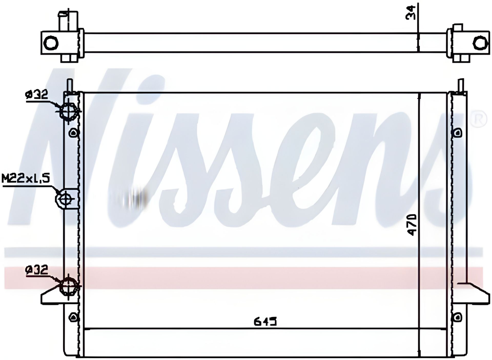 Радиатор охлаждения двигателя для FORD GALAXY, VW SHARAN, NISSENS (63992) Радиатор охлаждения двигателя для FORD GALAXY, VW SHARAN, NISSENS (63992)