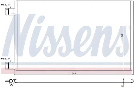 Радіатор-конденсор кондиціонера для MERCEDES-BENZ CITAN, RENAULT KANGOO, NISSENS (940184) Радіатор-конденсор кондиціонера для MERCEDES-BENZ CITAN, RENAULT KANGOO, NISSENS (940184)