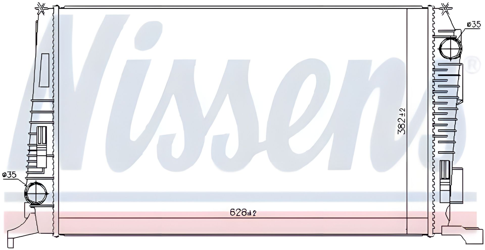 Радіатор для RENAULT DUSTER, DACIA DUSTER, NISSENS (637614) Радіатор для RENAULT DUSTER, DACIA DUSTER, NISSENS (637614)