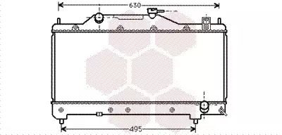 Радіатор охолодження двигуна TOYOTA AVENSIS, Van Wezel (53002283)