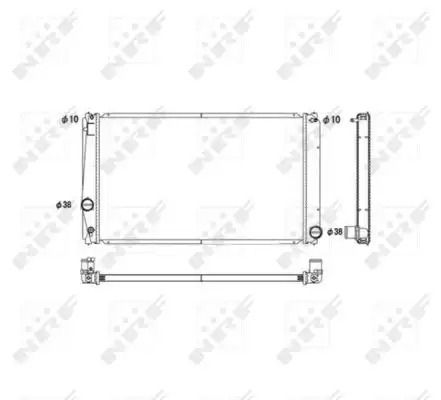 Toyota Rav4, NRF (53589) Радіатор охолодження двигуна