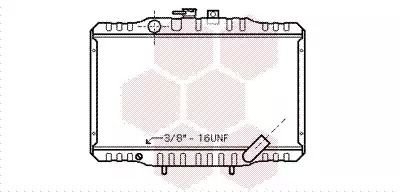 Радіатор охолодження двигуна HYUNDAI H100, MITSUBISHI L200/300, Van Wezel (32002062)