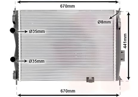 Двигателя радиатор охлаждения NISSAN QASHQAI, Van Wezel (13002280)