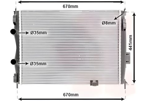 Двигателя радиатор охлаждения NISSAN QASHQAI, Van Wezel (13002280) Двигателя радиатор охлаждения NISSAN QASHQAI, Van Wezel (13002280)