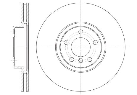 Тормозной диск для BMW X5, REMSA (6133510)