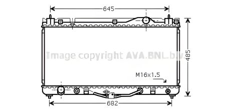 Двигуна радіатор охолодження CAMRY TOYOTA, COOLING AVA (TO2303)