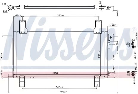 Радіатор, конденсор кондиціонера MAZDA 6, NISSENS (94792) Радіатор, конденсор кондиціонера MAZDA 6, NISSENS (94792)
