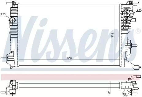 Renault Megane, Nissens Engine Emovering Radiator (637647)