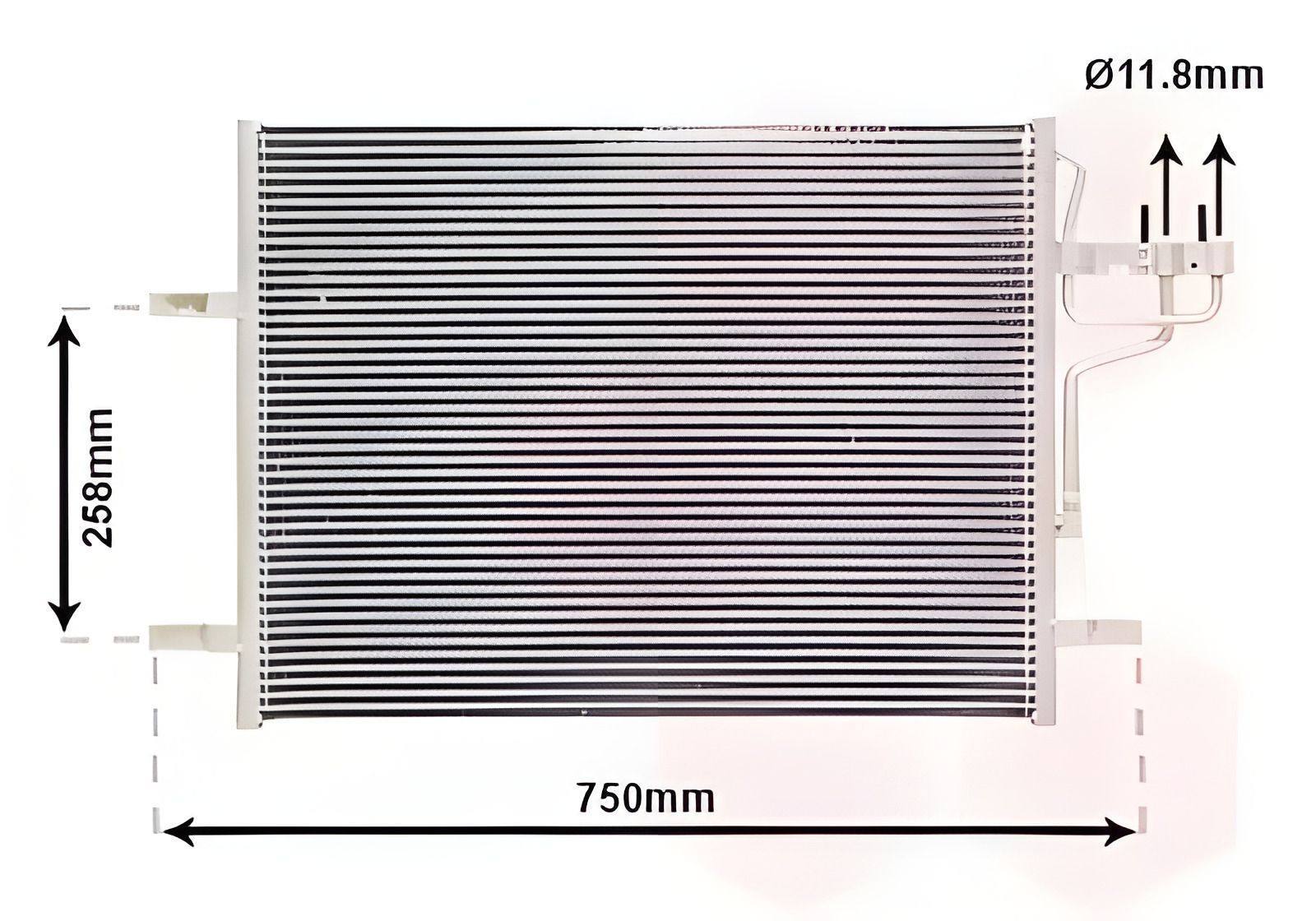 Конденсор кондиціонера FIAT PANDA, FORD KUGA, Van Wezel (18005483) Конденсор кондиціонера FIAT PANDA, FORD KUGA, Van Wezel (18005483)