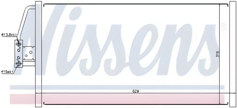 Конденсор кондиціонера, радіатор BMW 5, NISSENS (94579)