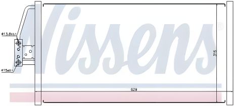 Конденсор кондиціонера, радіатор BMW 5, NISSENS (94579) Конденсор кондиціонера, радіатор BMW 5, NISSENS (94579)