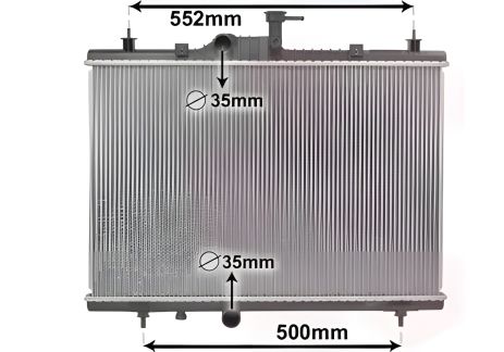 Охлаждающий радиатор двигателя для RENAULT KOLEOS, Van Wezel (43002603)