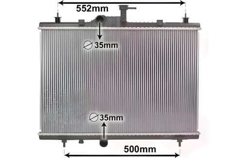 Охлаждающий радиатор двигателя для RENAULT KOLEOS, Van Wezel (43002603) Охлаждающий радиатор двигателя для RENAULT KOLEOS, Van Wezel (43002603)