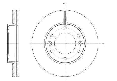 Гальмівний диск H-1 HYUNDAI, REMSA (6139610)