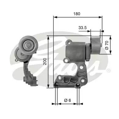 Toyota Alphard, Lexus IS, Gates (T38410) Thille Roller