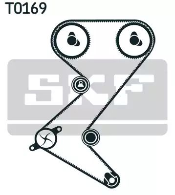 Помпа + комплект ременя ГРМ CITROËN C4, PEUGEOT 308, SKF (VKMC03263)