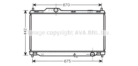 Радіатор двигуна для LEXUS IS, AVA COOLING (TO2461) Радіатор двигуна для LEXUS IS, AVA COOLING (TO2461)
