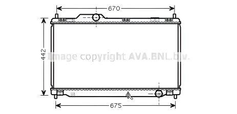 Радіатор двигуна для LEXUS IS, AVA COOLING (TO2461)