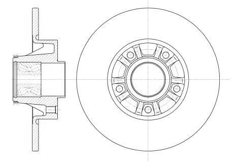 Диск тормозной NISSAN PRIMASTAR, OPEL VIVARO, REMSA (673320)
