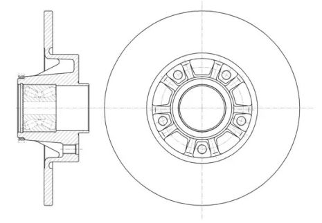 Диск тормозной NISSAN PRIMASTAR, OPEL VIVARO, REMSA (673320)