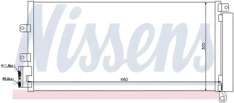 Радиатор-конденсор кондиционера FIAT LINEA, NISSENS (940023) Радиатор-конденсор кондиционера FIAT LINEA, NISSENS (940023)