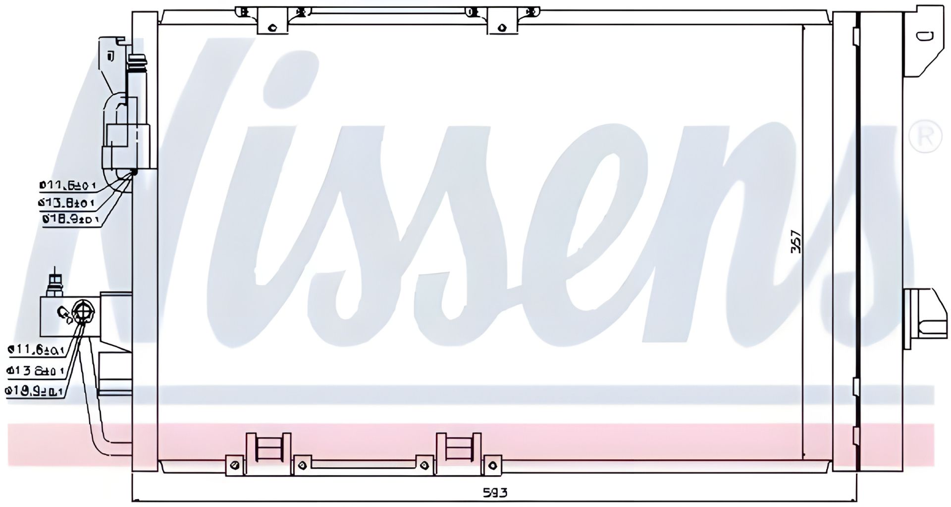 Радіатор, конденсор кондиціонера для CHEVROLET ASTRA та OPEL ASTRA, бренд NISSENS (94650) Радіатор, конденсор кондиціонера для CHEVROLET ASTRA та OPEL ASTRA, бренд NISSENS (94650)