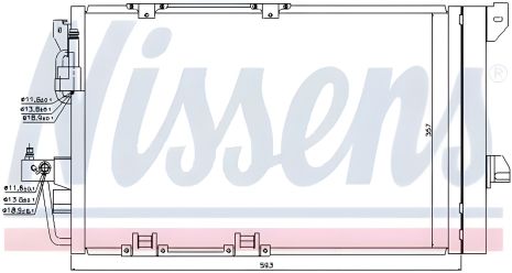 Радіатор, конденсор кондиціонера для CHEVROLET ASTRA та OPEL ASTRA, бренд NISSENS (94650) Радіатор, конденсор кондиціонера для CHEVROLET ASTRA та OPEL ASTRA, бренд NISSENS (94650)