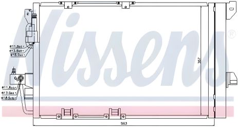 Радіатор, конденсор кондиціонера для CHEVROLET ASTRA та OPEL ASTRA, бренд NISSENS (94650) Радіатор, конденсор кондиціонера для CHEVROLET ASTRA та OPEL ASTRA, бренд NISSENS (94650)