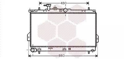 Радиатор охлаждения двигателя HYUNDAI MATRIX, Van Wezel (82002097)
