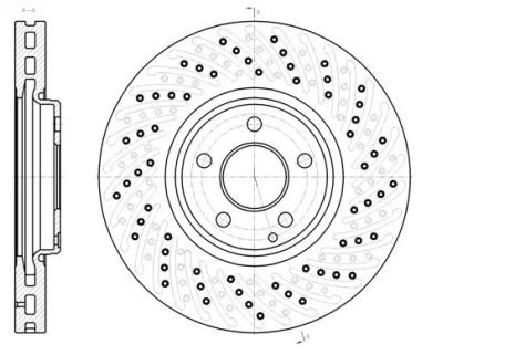 Диск тормозной MERCEDES-BENZ E-CLASS, REMSA (6112310)