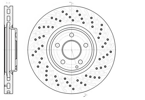 Гальмівний диск MERCEDES-BENZ E-CLASS - REMSA (6112310)