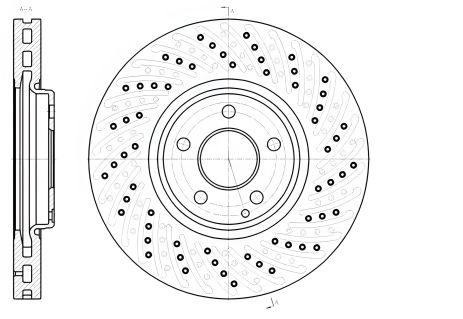 Гальмівний диск MERCEDES-BENZ E-CLASS - REMSA (6112310)