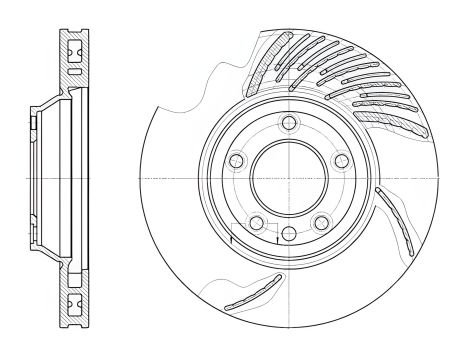 Гальмівний диск AUDI Q7, VW TOUAREG, REMSA (676911) Гальмівний диск AUDI Q7, VW TOUAREG, REMSA (676911)