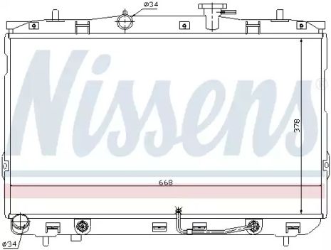 Hyundai Tiburon, Nissens (67489) радіатор охолодження двигуна